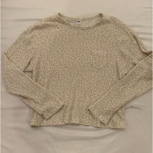 Old Navy Tan Leopard Cozy Top